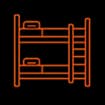 Bunk bed with two single beds